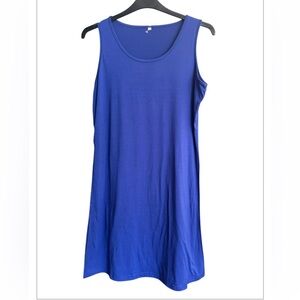 Royal Blue Sleeveless Women's Beach Cover Up